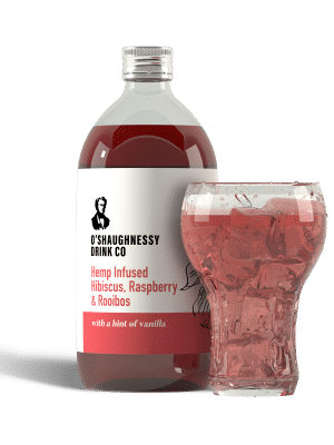 Hibiscus, Raspberry, Rooibos, and Vanilla Infused with Soluble Full-Spectrum CBD Extract